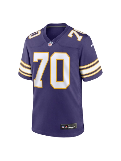 Minnesota Vikings Jim Marshall Nike Purple Classic Retired Player Jersey 02