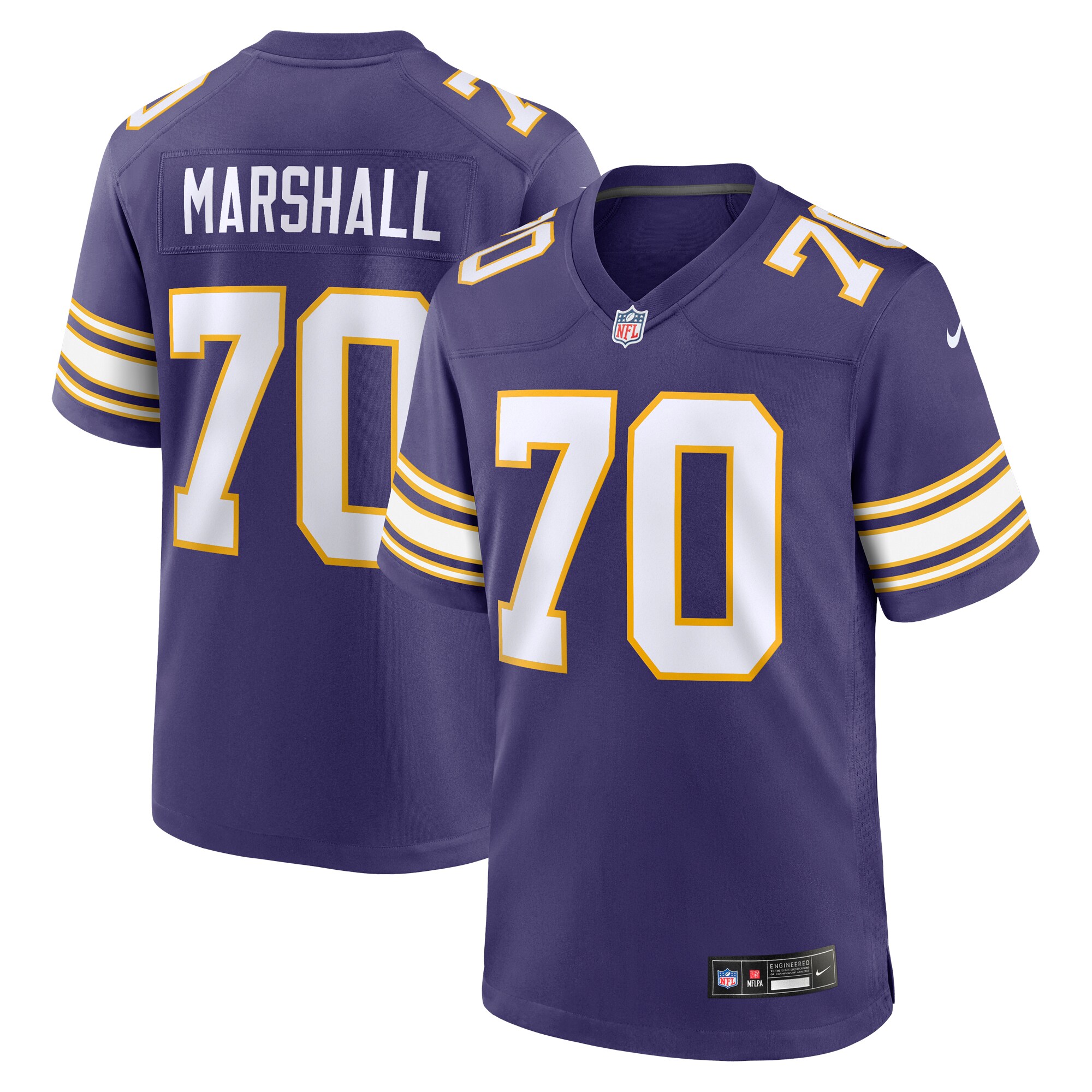 Minnesota Vikings Jim Marshall Nike Purple Classic Retired Player Jersey