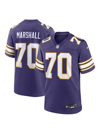Minnesota Vikings Jim Marshall Nike Purple Classic Retired Player Jersey 01