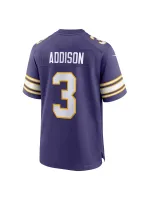 Minnesota Vikings Jordan Addison Nike Purple Classic Players Game Jersey