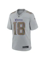 Minnesota Vikings Justin Jefferson Nike Gray Stylish Game Jersey