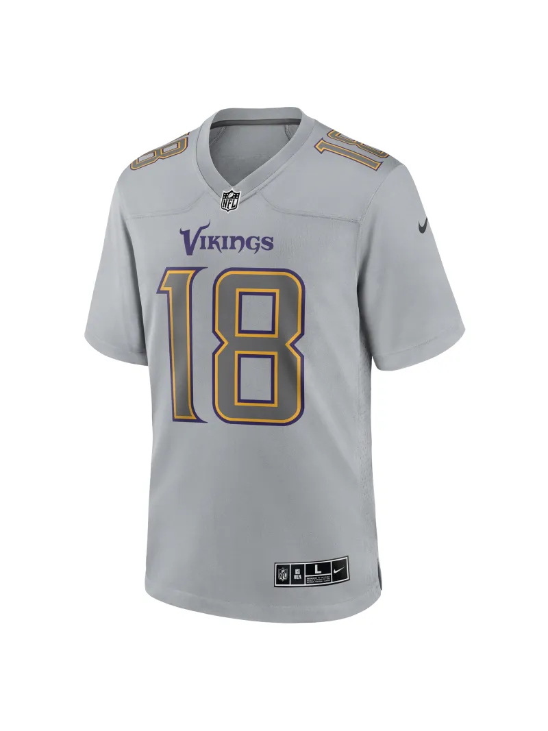 Minnesota Vikings Justin Jefferson Nike Gray Stylish Game Jersey