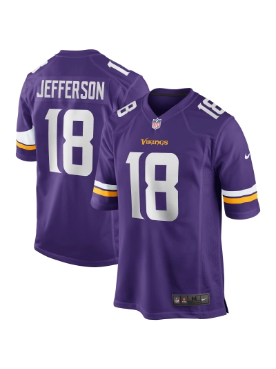 Minnesota Vikings Justin Jefferson Nike Purple Players Game Jersey 01