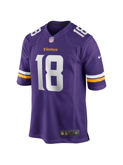 Minnesota Vikings Justin Jefferson Nike Purple Players Game Jersey 02