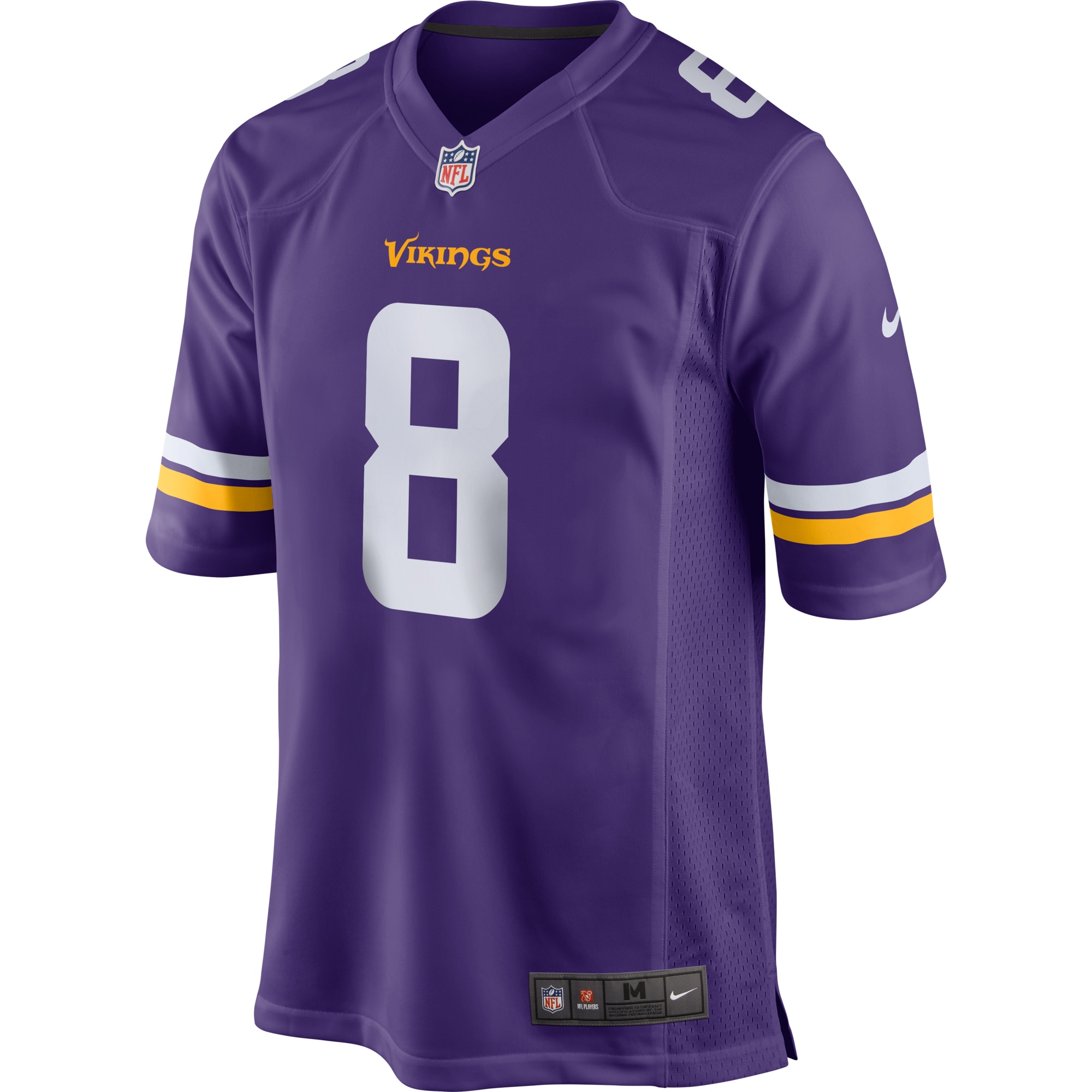 Minnesota Vikings Kirk Cousins Nike Purple Game Jersey