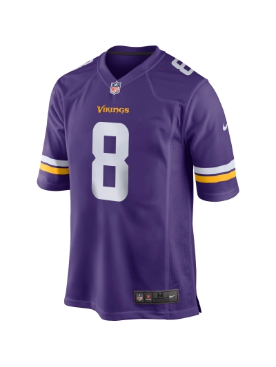 Minnesota Vikings Kirk Cousins Nike Purple Game Jersey 02