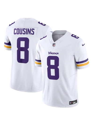 Minnesota Vikings Kirk Cousins Nike White Vapor FUSE Limited Jersey 01