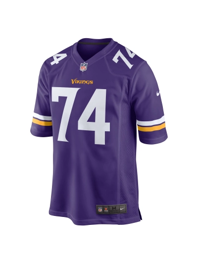 Minnesota Vikings Oli Udoh Nike Purple Game Jersey 02