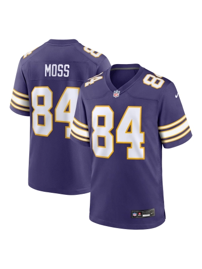 Minnesota Vikings Randy Moss Nike Purple Classic Retired Players Game Jersey 01