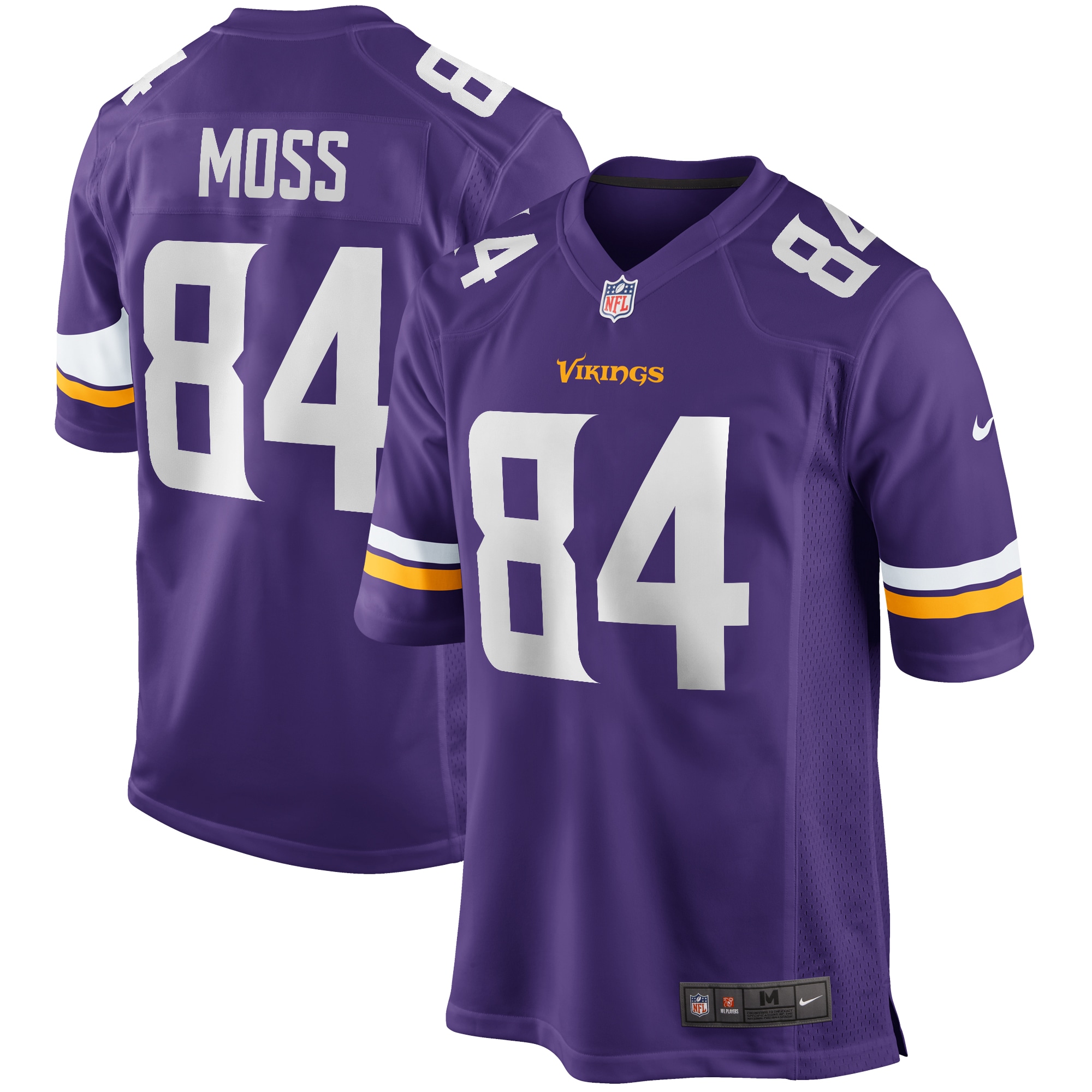 Minnesota Vikings Randy Moss Nike Purple Game Retired Jersey