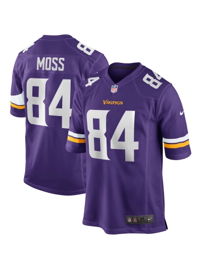 Minnesota Vikings Randy Moss Nike Purple Game Retired Jersey 01