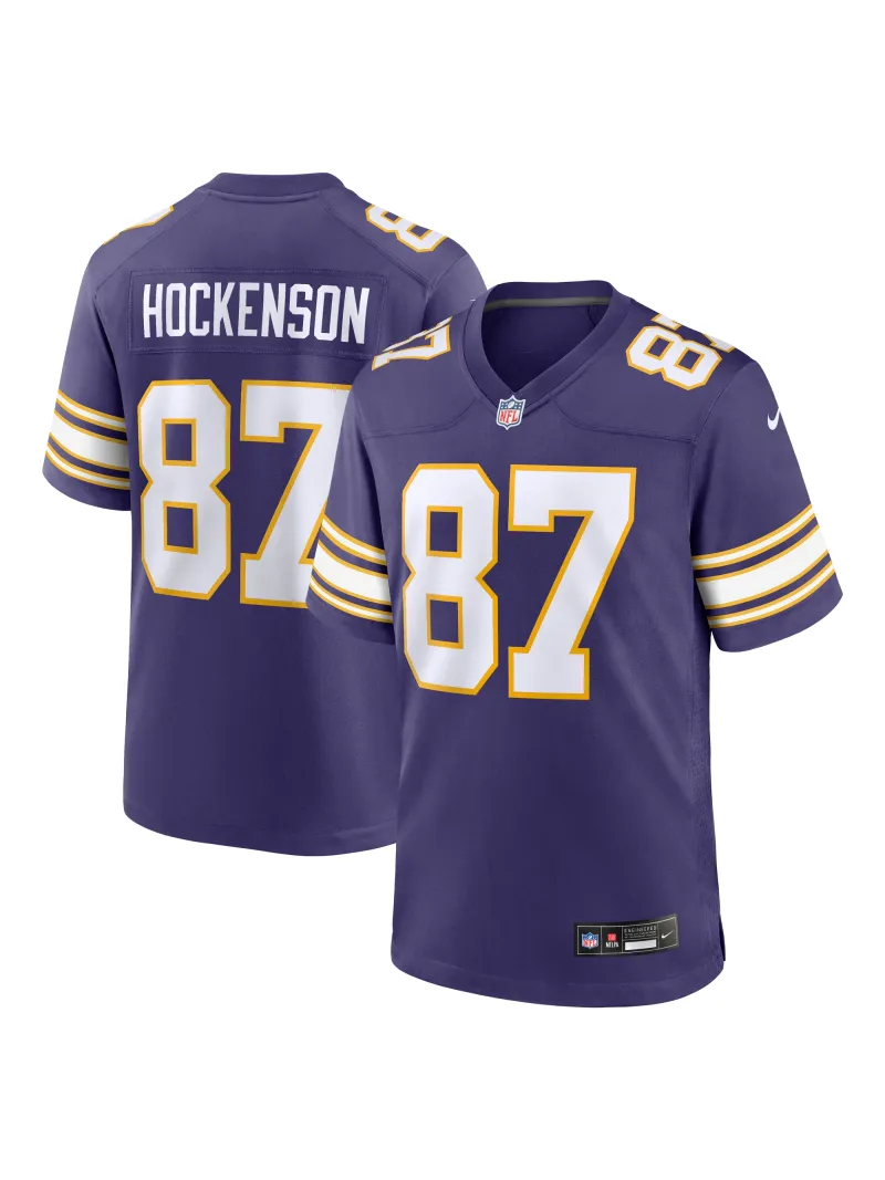 Minnesota Vikings TJ Hockenson Nike Purple Classic Players Game Jersey