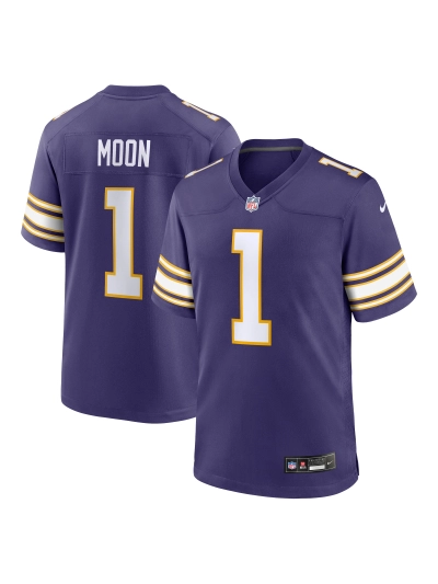 Minnesota Vikings Warren Moon Nike Purple Classic Retired Players Game Jersey 01