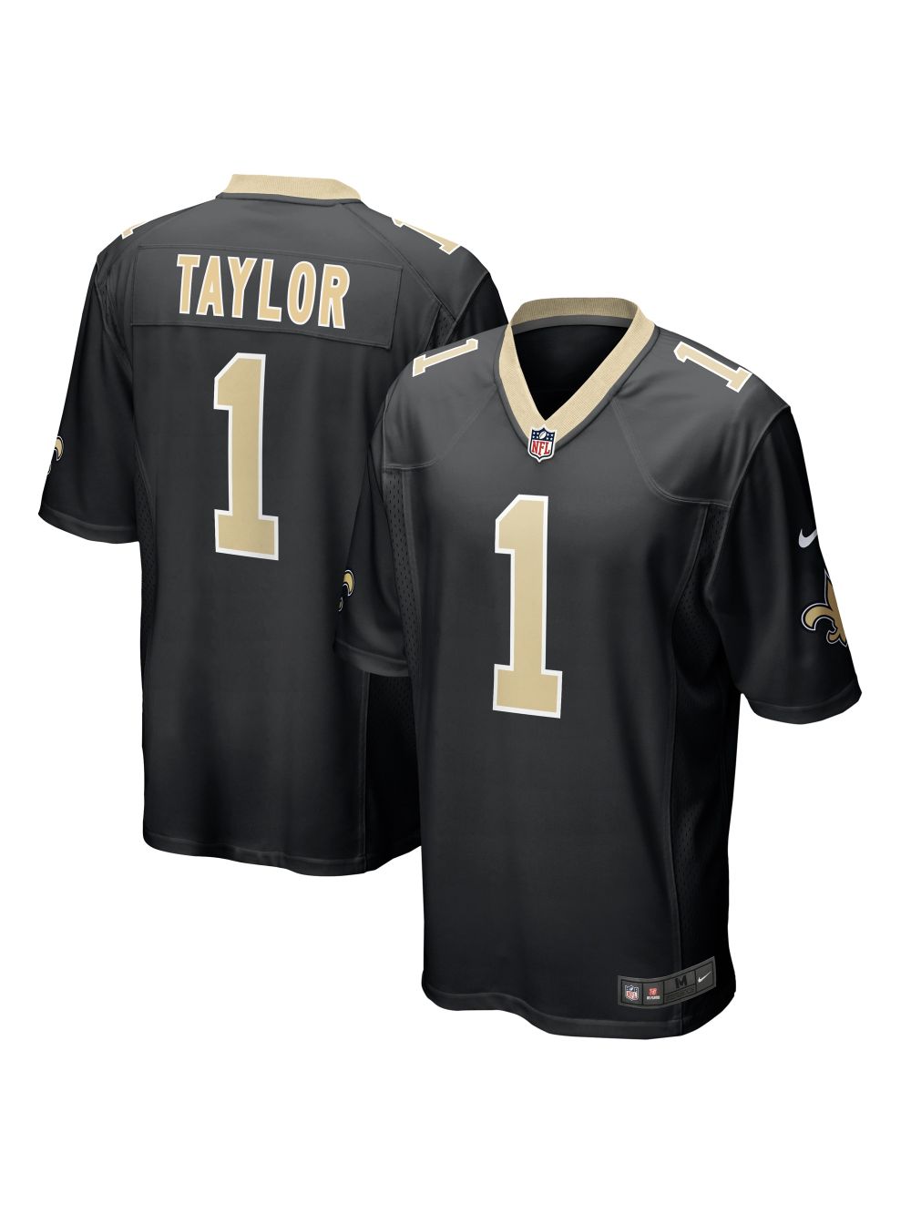 New Orleans Saints Alontae Taylor Nike Black Team Game Jersey
