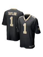 New Orleans Saints Alontae Taylor Nike Black Team Game Jersey