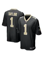 New Orleans Saints Alontae Taylor Nike Black Team Game Jersey