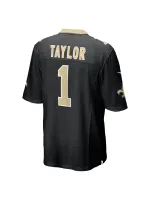 New Orleans Saints Alontae Taylor Nike Black Team Game Jersey