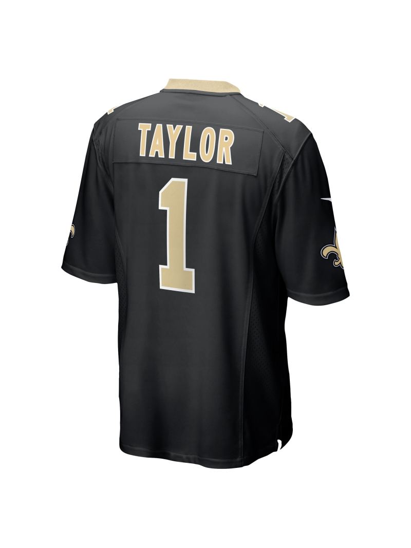 New Orleans Saints Alontae Taylor Nike Black Team Game Jersey