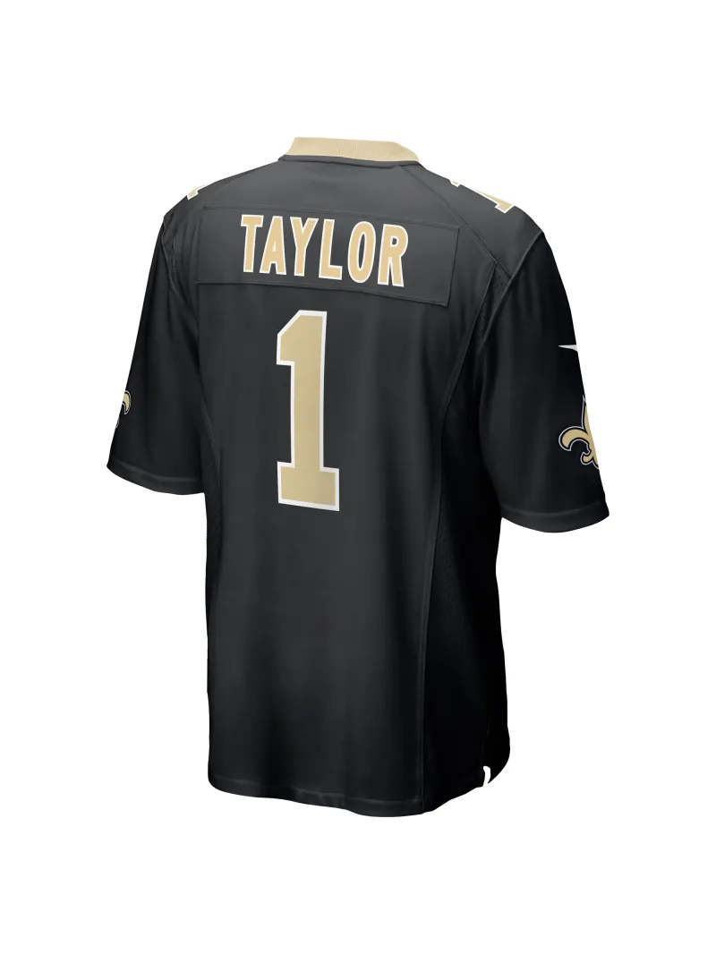 New Orleans Saints Alontae Taylor Nike Black Team Game Jersey