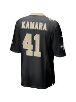 New Orleans Saints Alvin Kamara Nike Black Game Jersey