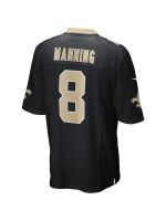 New Orleans Saints Archie Manning Nike Black Game Retired Player Jersey