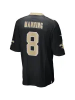 New Orleans Saints Archie Manning Nike Black Game Retired Player Jersey