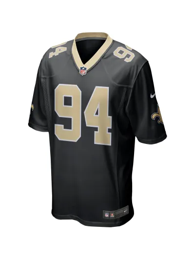 New Orleans Saints Cameron Jordan Nike Black Game Jersey 02