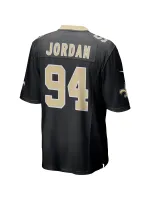 New Orleans Saints Cameron Jordan Nike Black Game Jersey