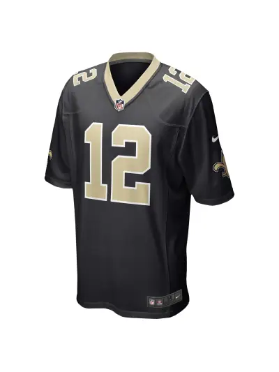 New Orleans Saints Chris Olave Nike Black Game Jersey 02
