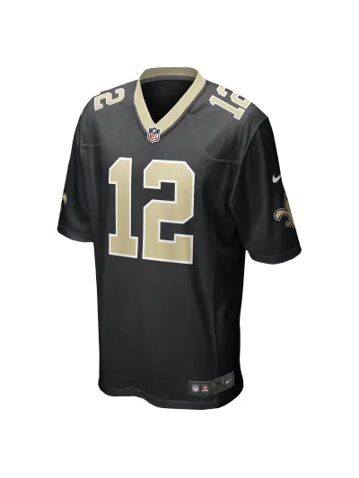 New Orleans Saints Chris Olave Nike Black Players Game Jersey 02