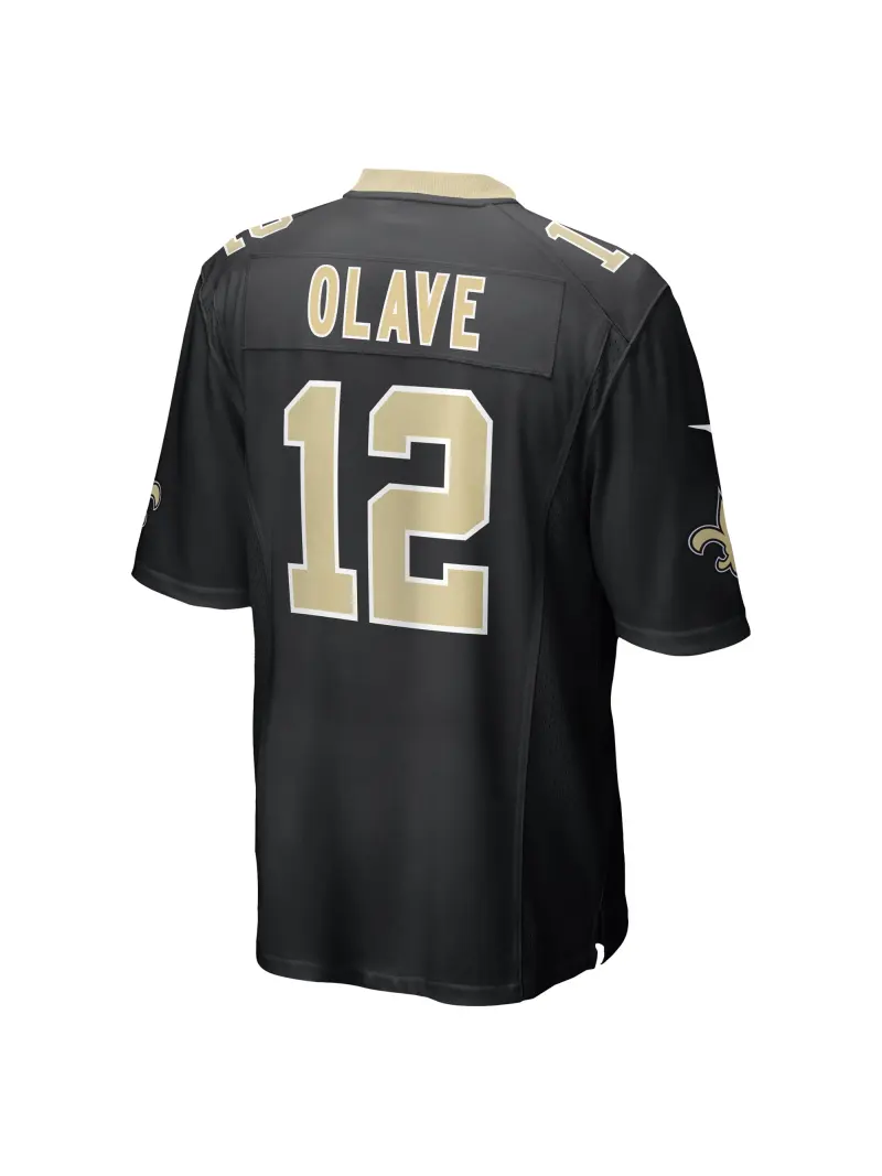New Orleans Saints Chris Olave Nike Black Players Game Jersey