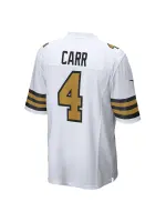 New Orleans Saints Derek Carr Nike White Alternate Game Jersey
