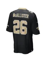 New Orleans Saints Deuce McAllister Nike Black Game Retired Jersey