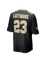 New Orleans Saints Marshon Latimore Nike Black Team Game Jersey
