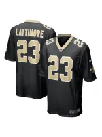 New Orleans Saints Marshon Latimore Nike Black Team Game Jersey