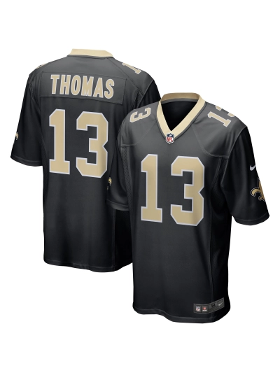 New Orleans Saints Michael Thomas Nike Black Team Color Game Jersey 01