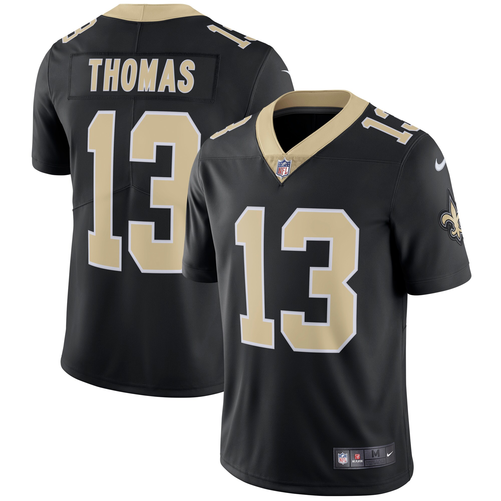 New Orleans Saints Michael Thomas Nike Black Vapor Untouchable Limited Player Jersey