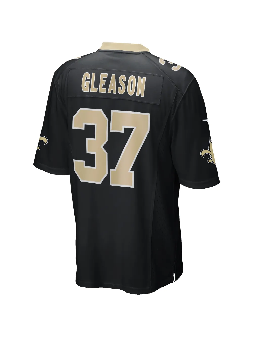 New Orleans Saints Steve Gleason Nike Black Game Retired Player Jersey