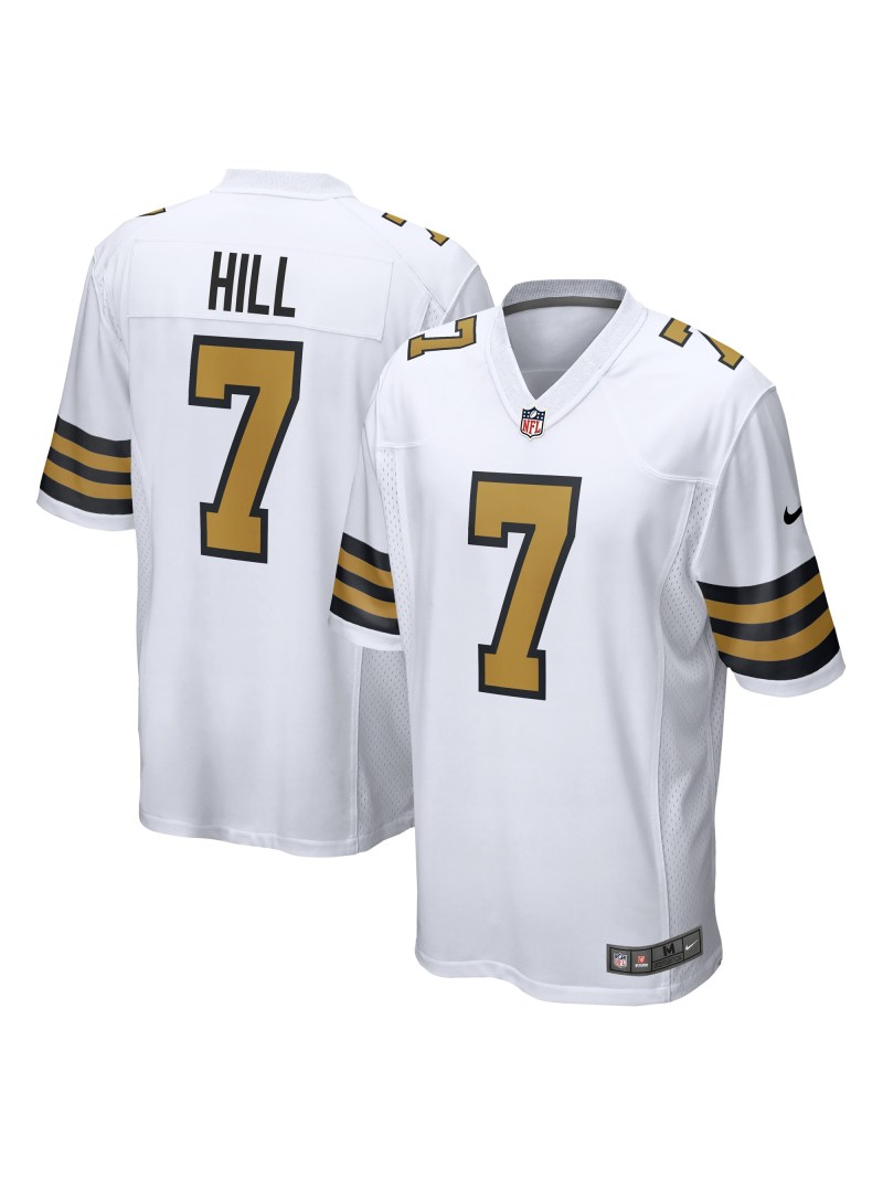 New Orleans Saints Taysom Hill Nike White Alternate Game Jersey