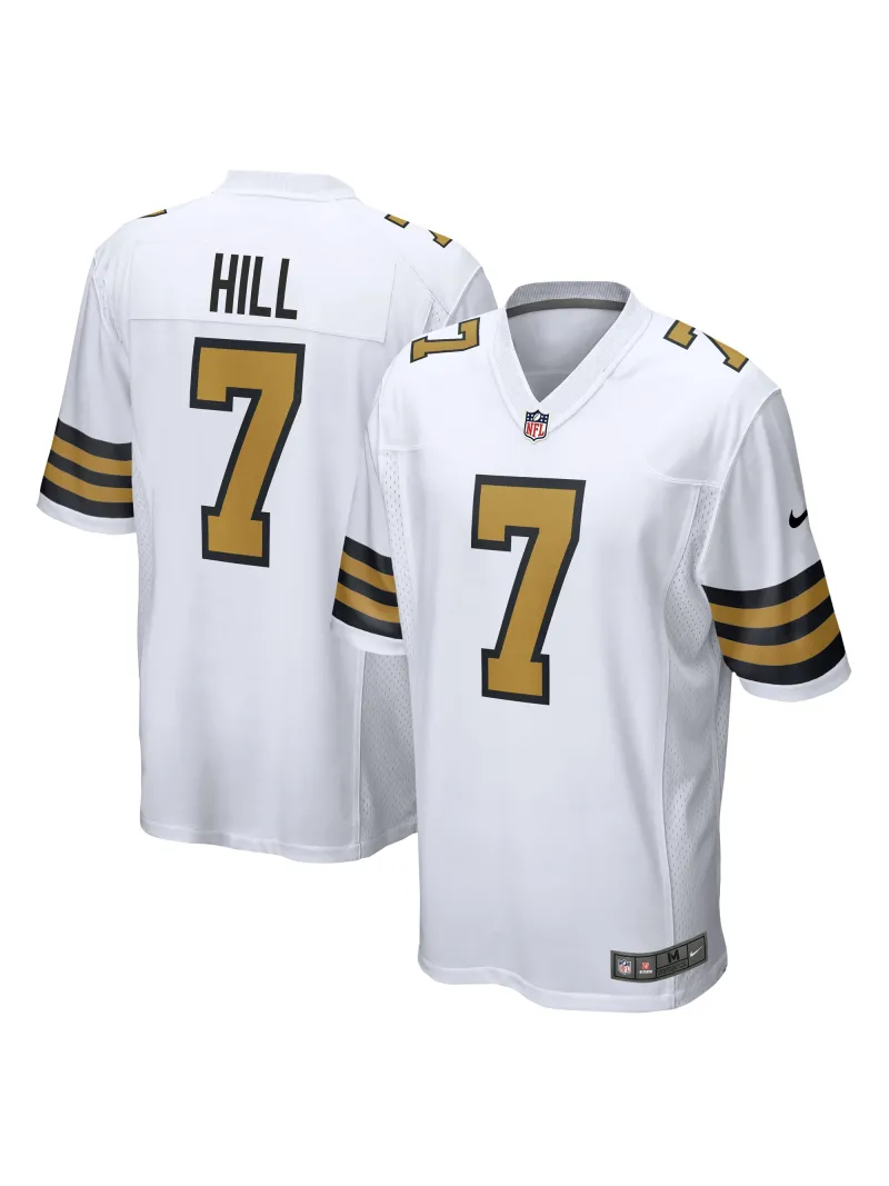 New Orleans Saints Taysom Hill Nike White Alternate Game Jersey