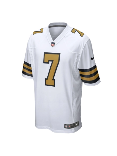 New Orleans Saints Taysom Hill Nike White Alternate Game Jersey 02