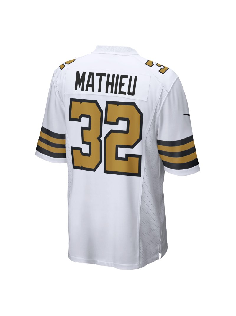 New Orleans Saints Tyrann Mathieu Nike White Players Game Jersey