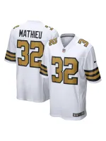 New Orleans Saints Tyrann Mathieu Nike White Players Game Jersey