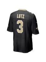 New Orleans Saints Wil Lutz Nike Black Game Jersey