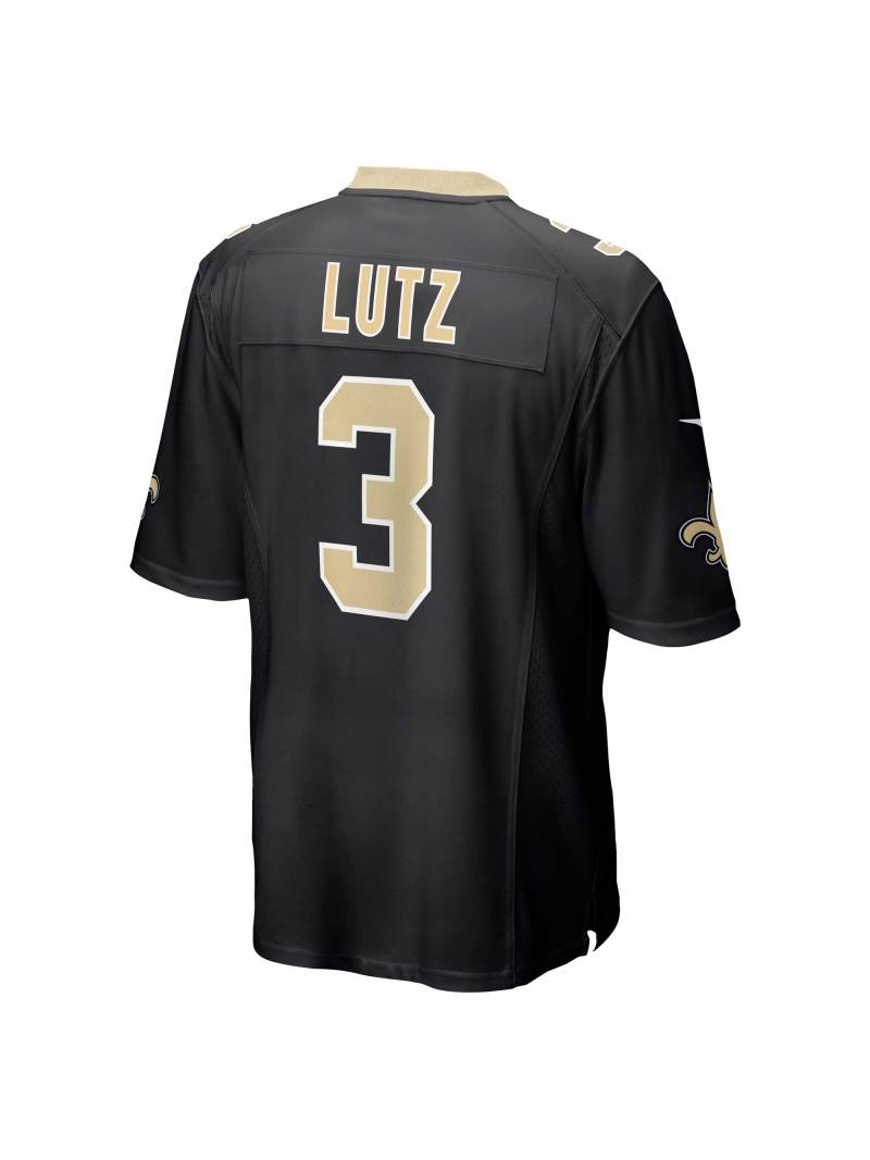New Orleans Saints Wil Lutz Nike Black Game Jersey