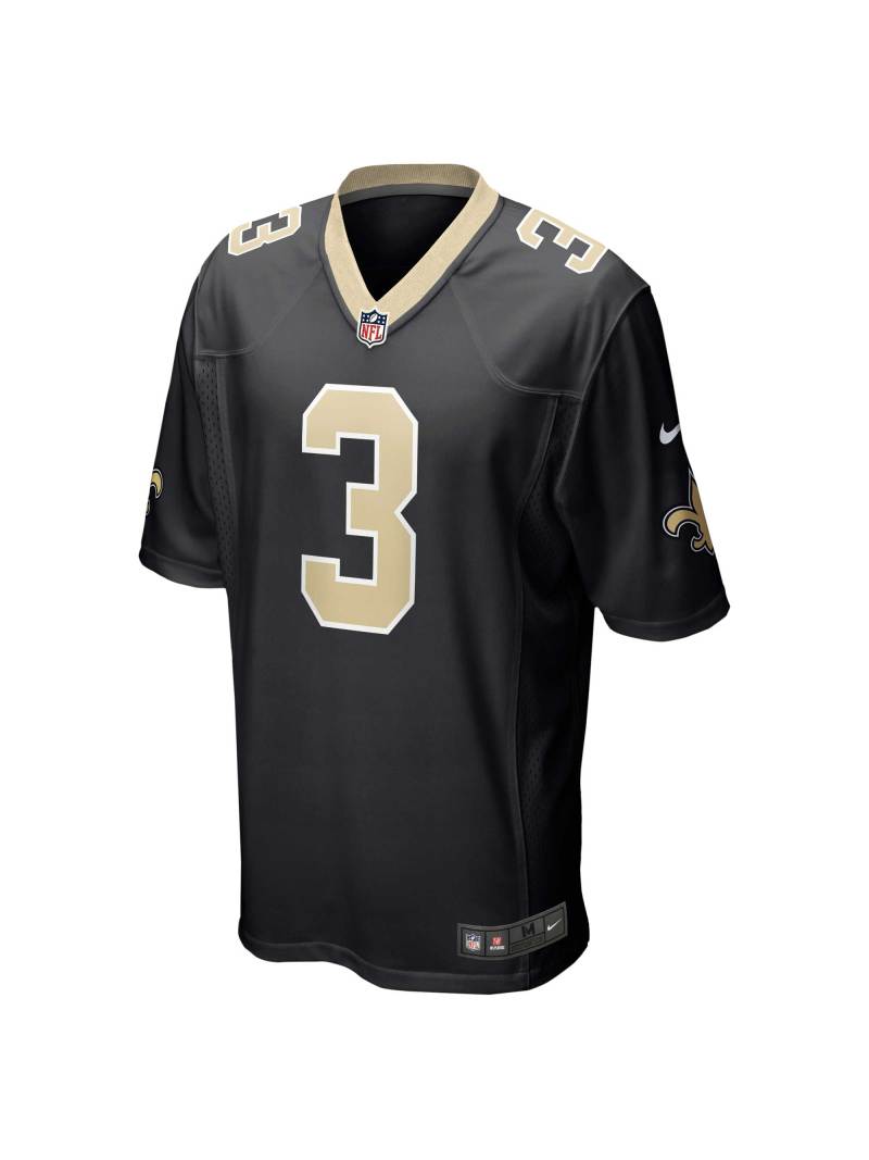 New Orleans Saints Wil Lutz Nike Black Game Jersey