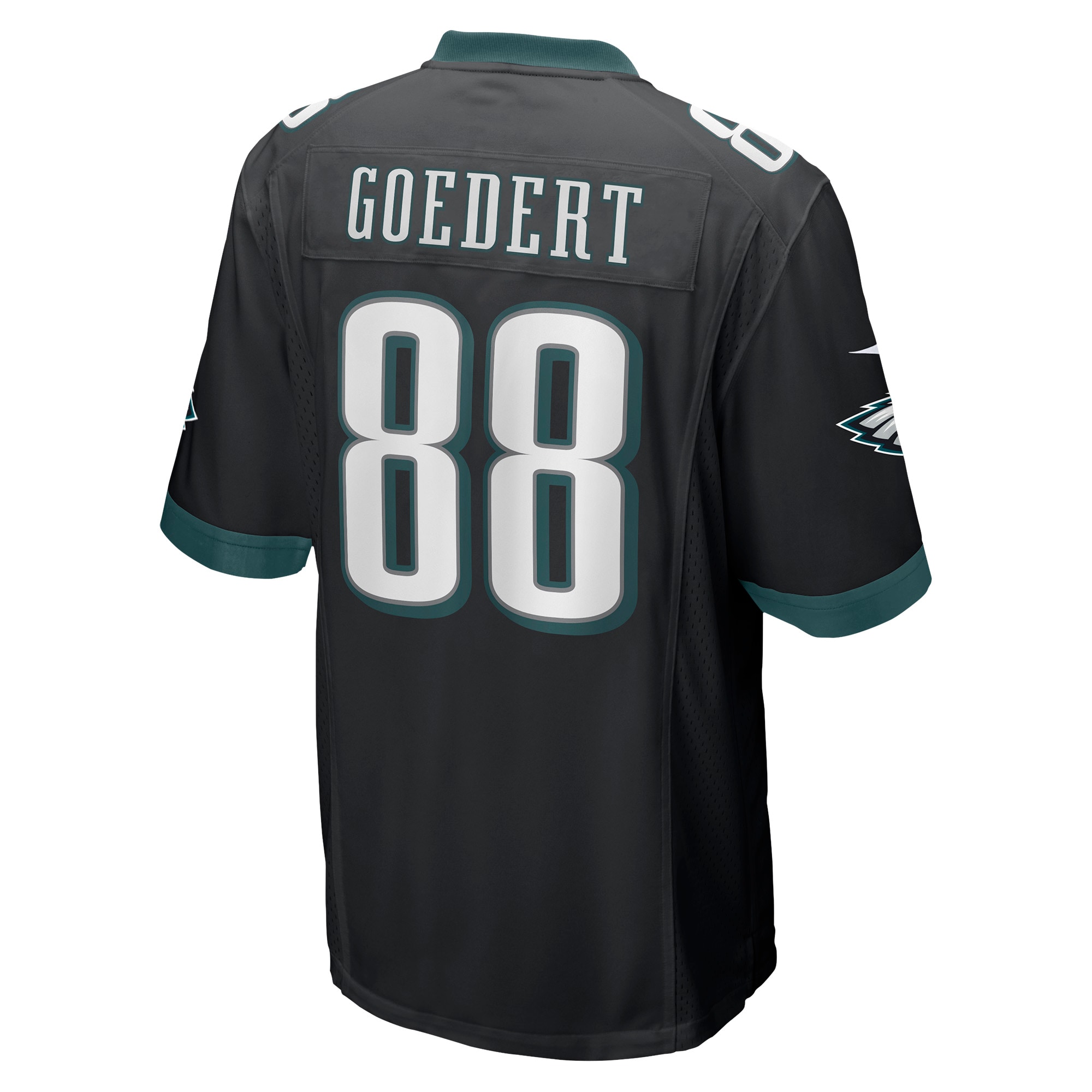 Philadelphia Eagles Dallas Goedert Men's Nike Black Game Jersey