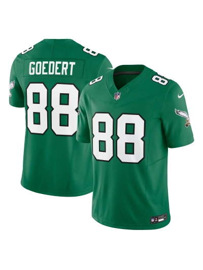 Philadelphia Eagles Dallas Goedert Men's Nike Kelly Green Vapor FUSE Limited Jersey 01