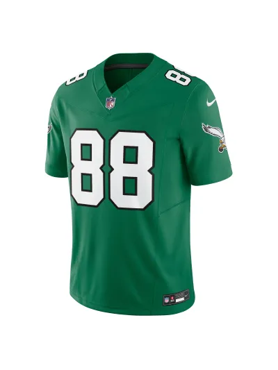 Philadelphia Eagles Dallas Goedert Men's Nike Kelly Green Vapor FUSE Limited Jersey 02