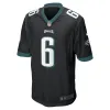 Philadelphia Eagles DeVonta Smith Men's Black Game Jersey